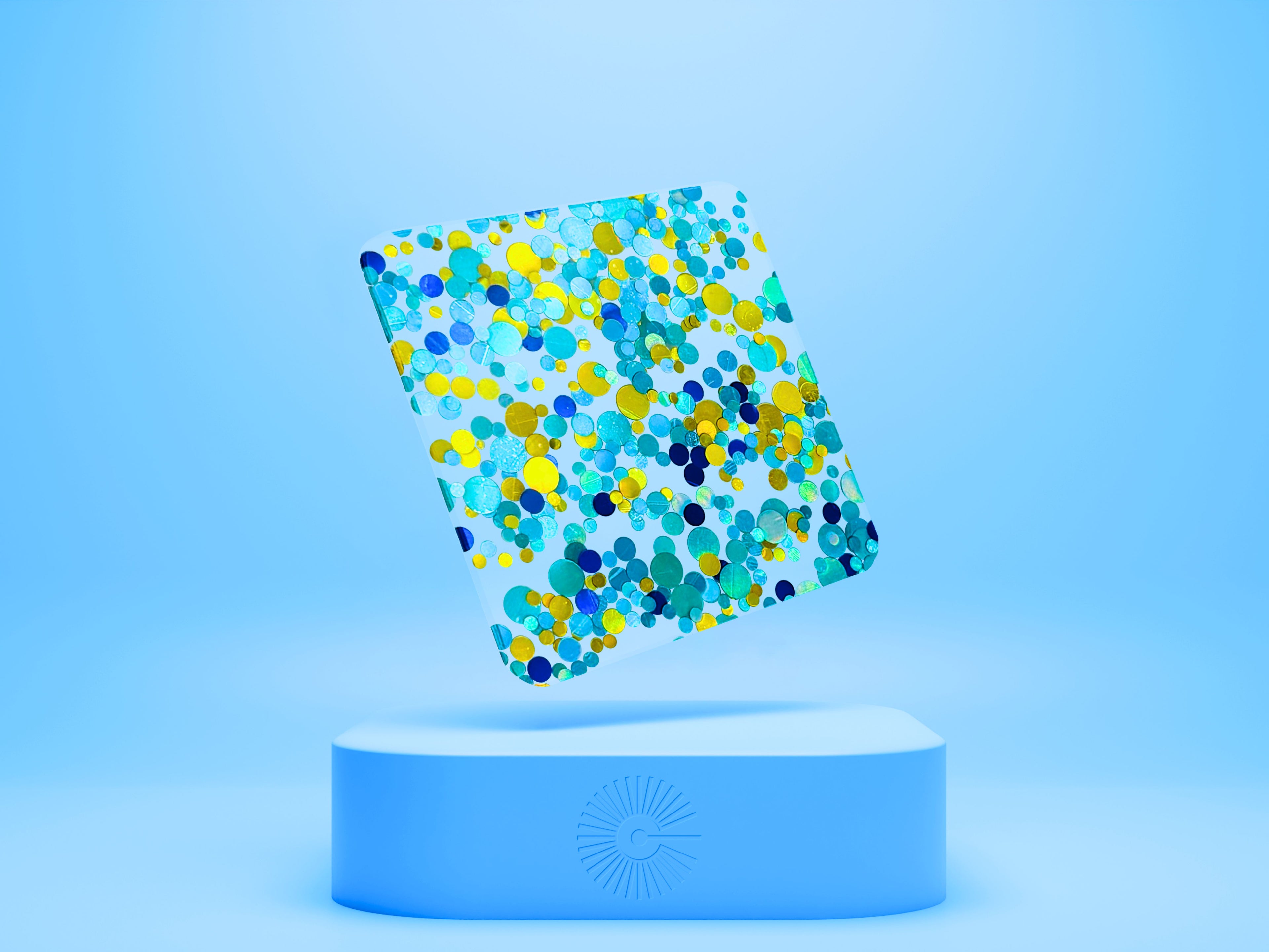 1/8” Confetti Acrylic - Ocean