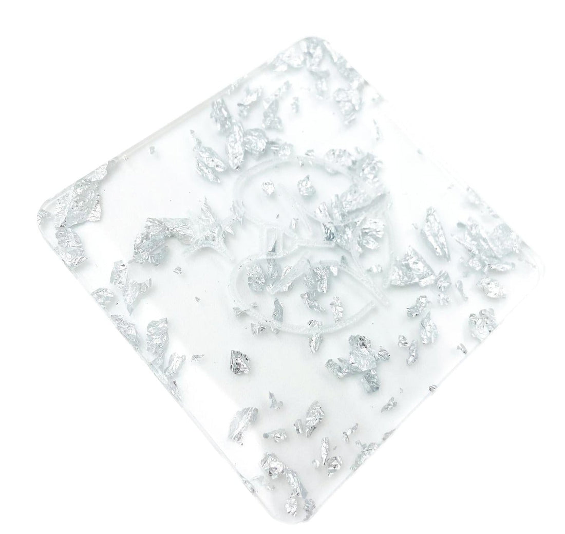 1/8" Flakes Acrylic - Silver - COHn Acrylics