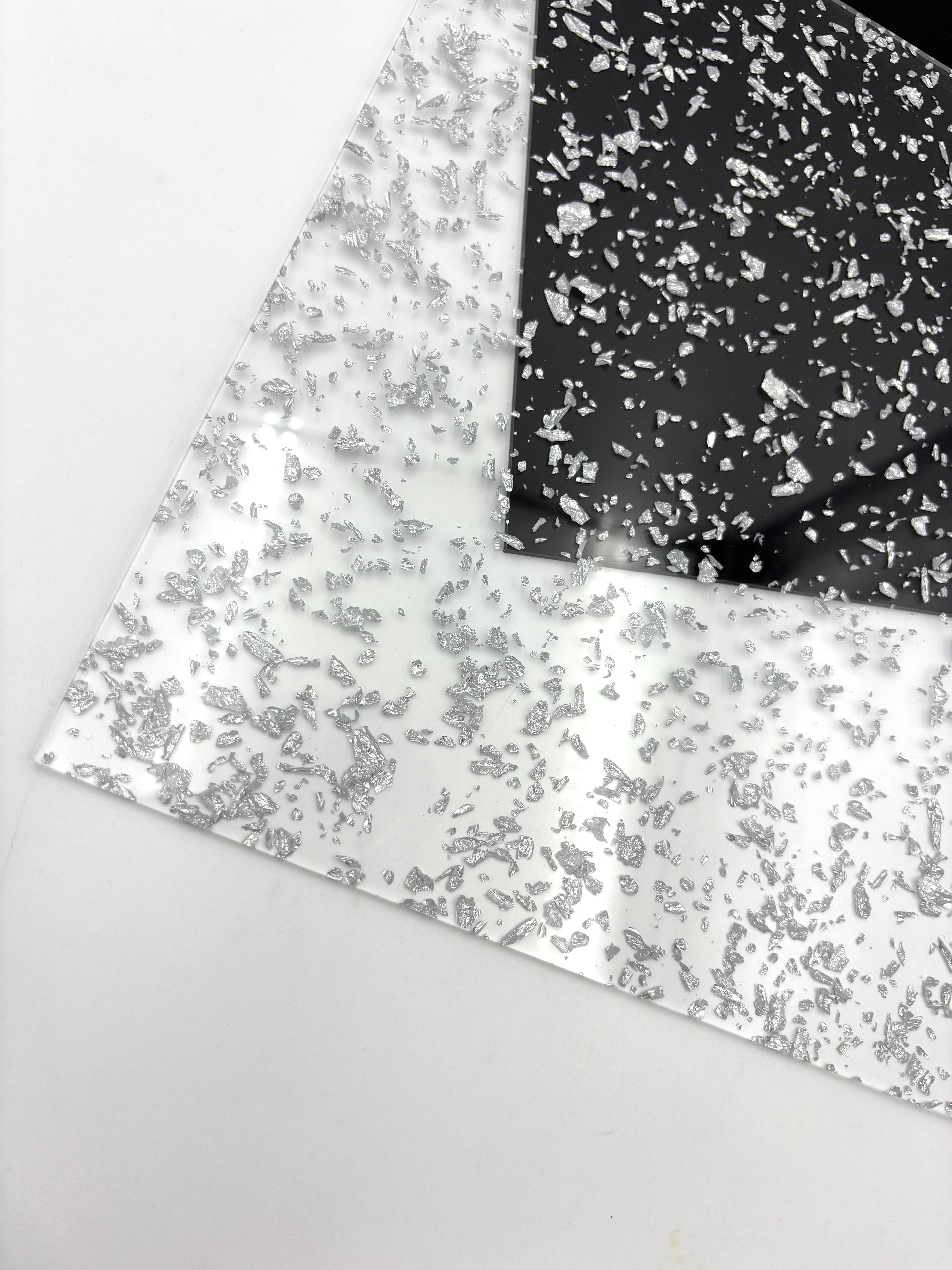 1/8" Flakes Acrylic - Silver