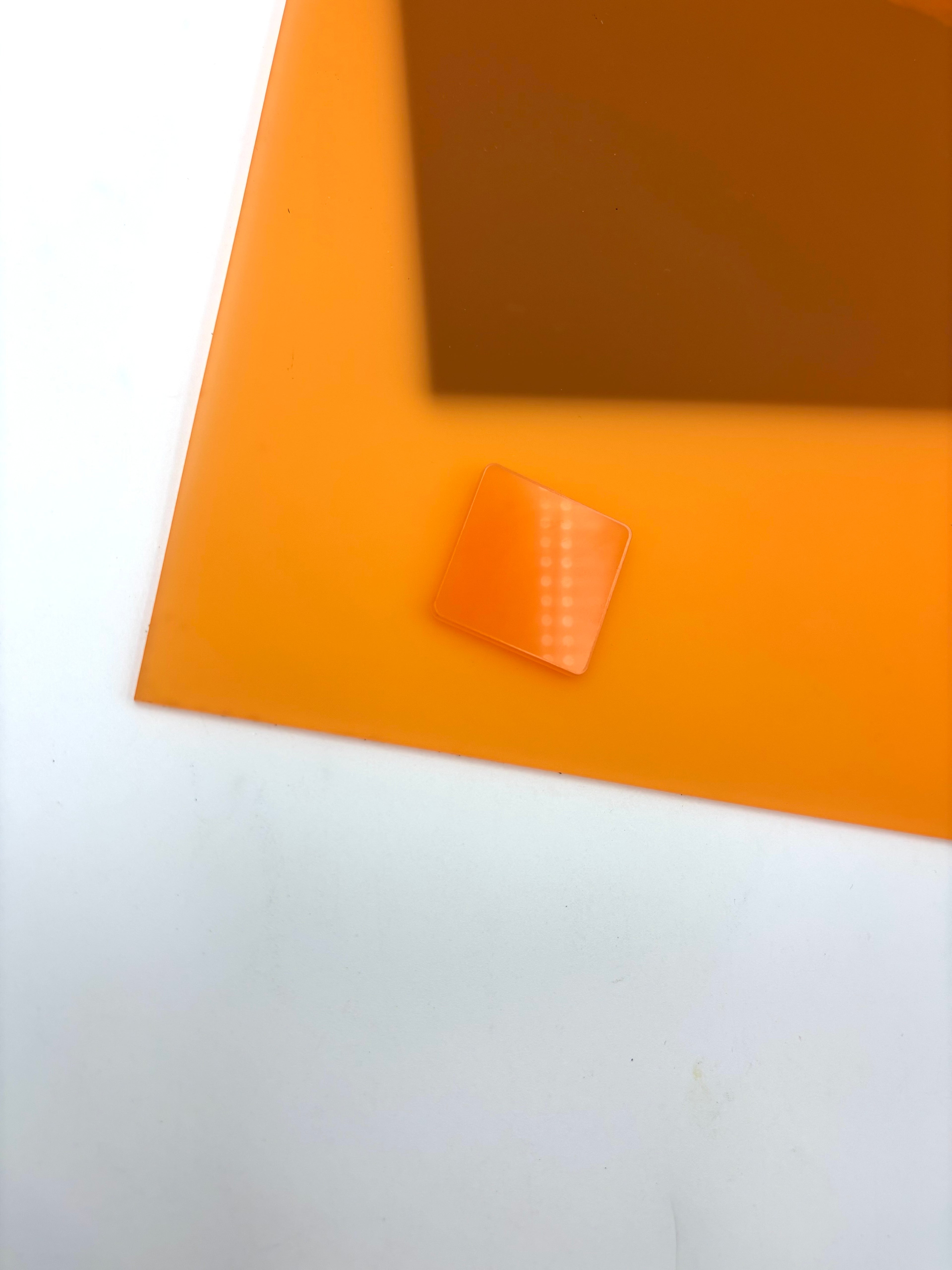 1/8" Frosted Acrylic - Orange