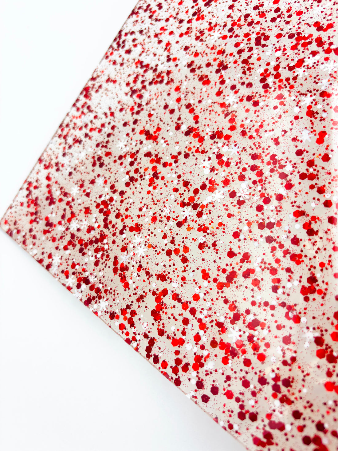 1/8" Funky Glitter Acrylic - Candy Cane