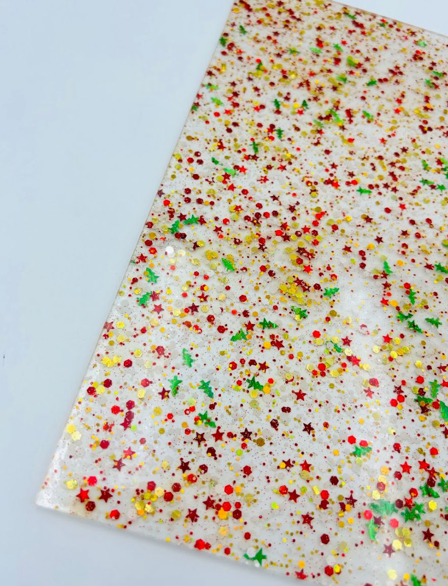 1/8" Funky Glitter Acrylic - Holiday Spirit
