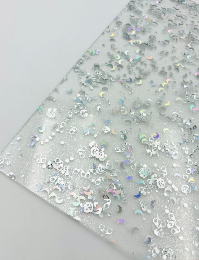 1/8" Funky Glitter Acrylic - Pumpkins & Skulls