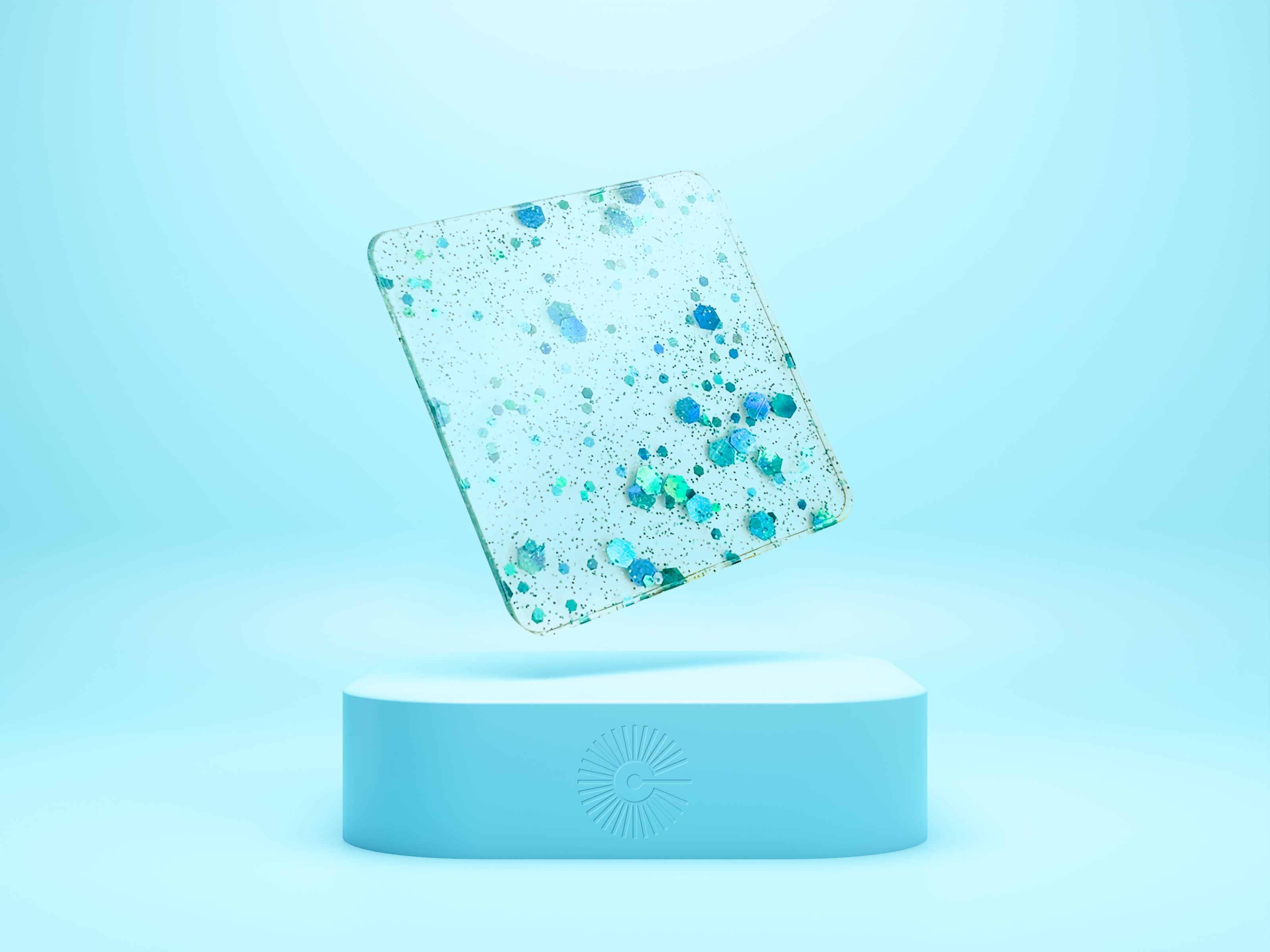 1/8" Gemstones Acrylic - Aquamarine