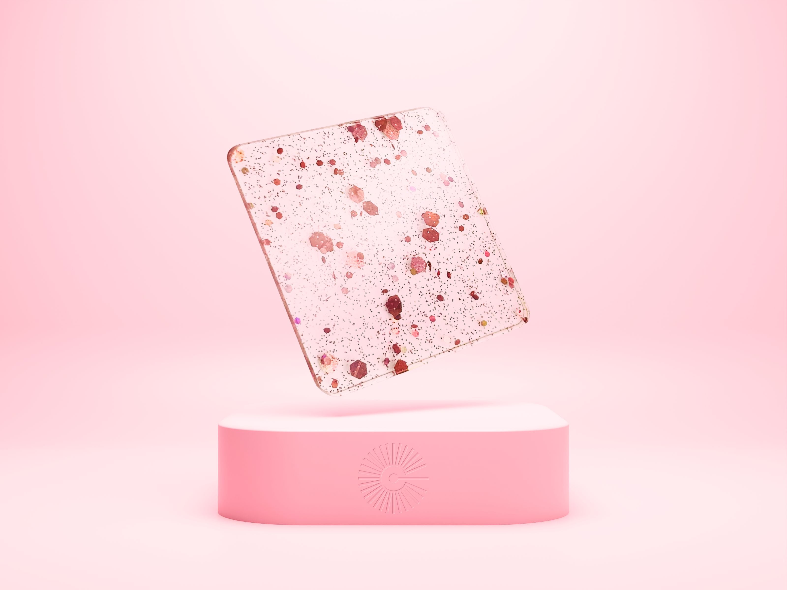 1/8" Gemstones Acrylic - Rose Quartz