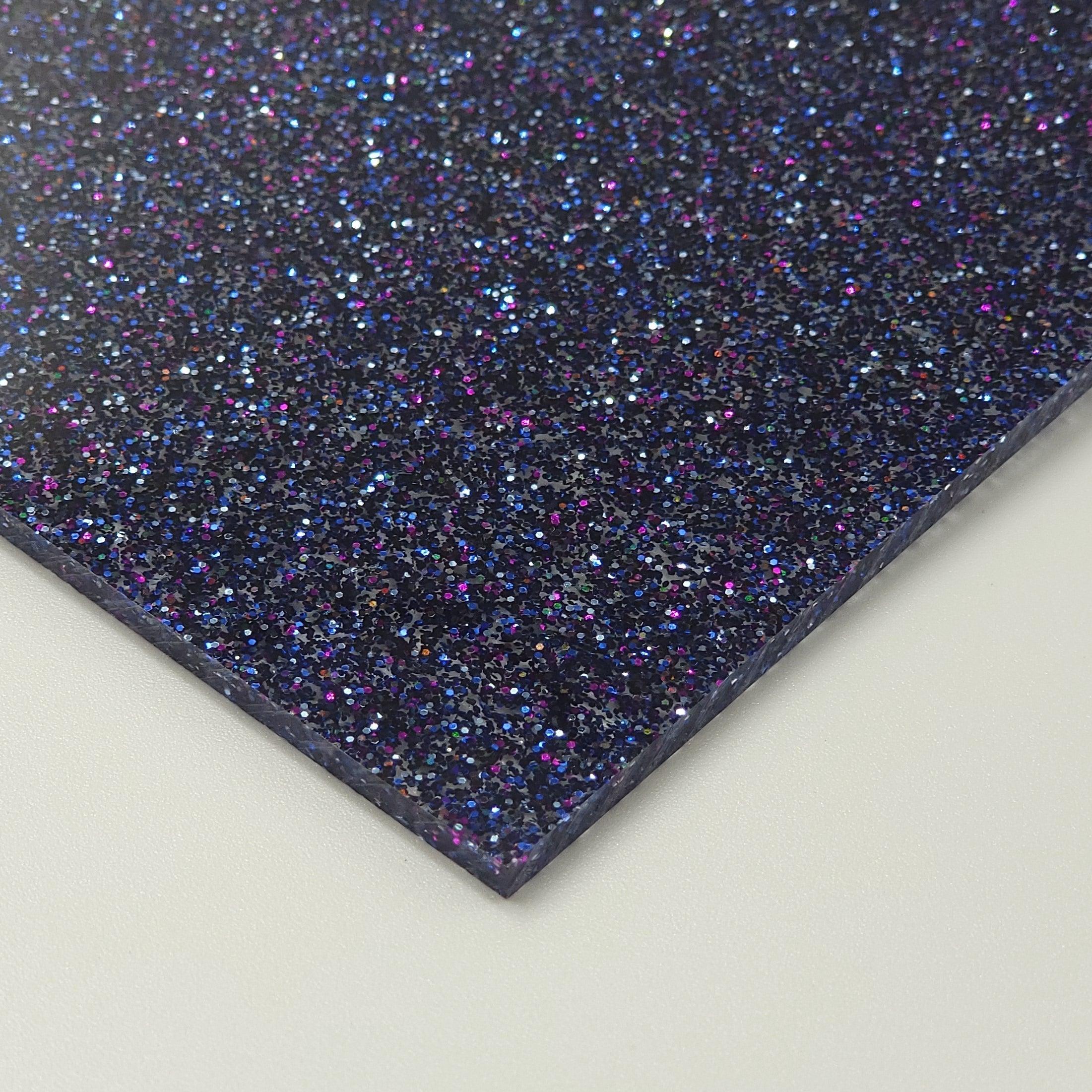 1/8” Chaos Purple - Glitter cast acrylic sheets