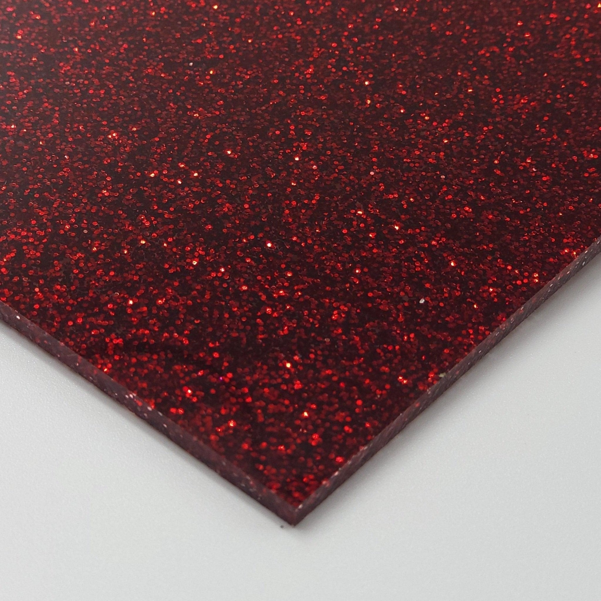 1/8" Glitter Acrylic - Ruby - COHn Acrylics