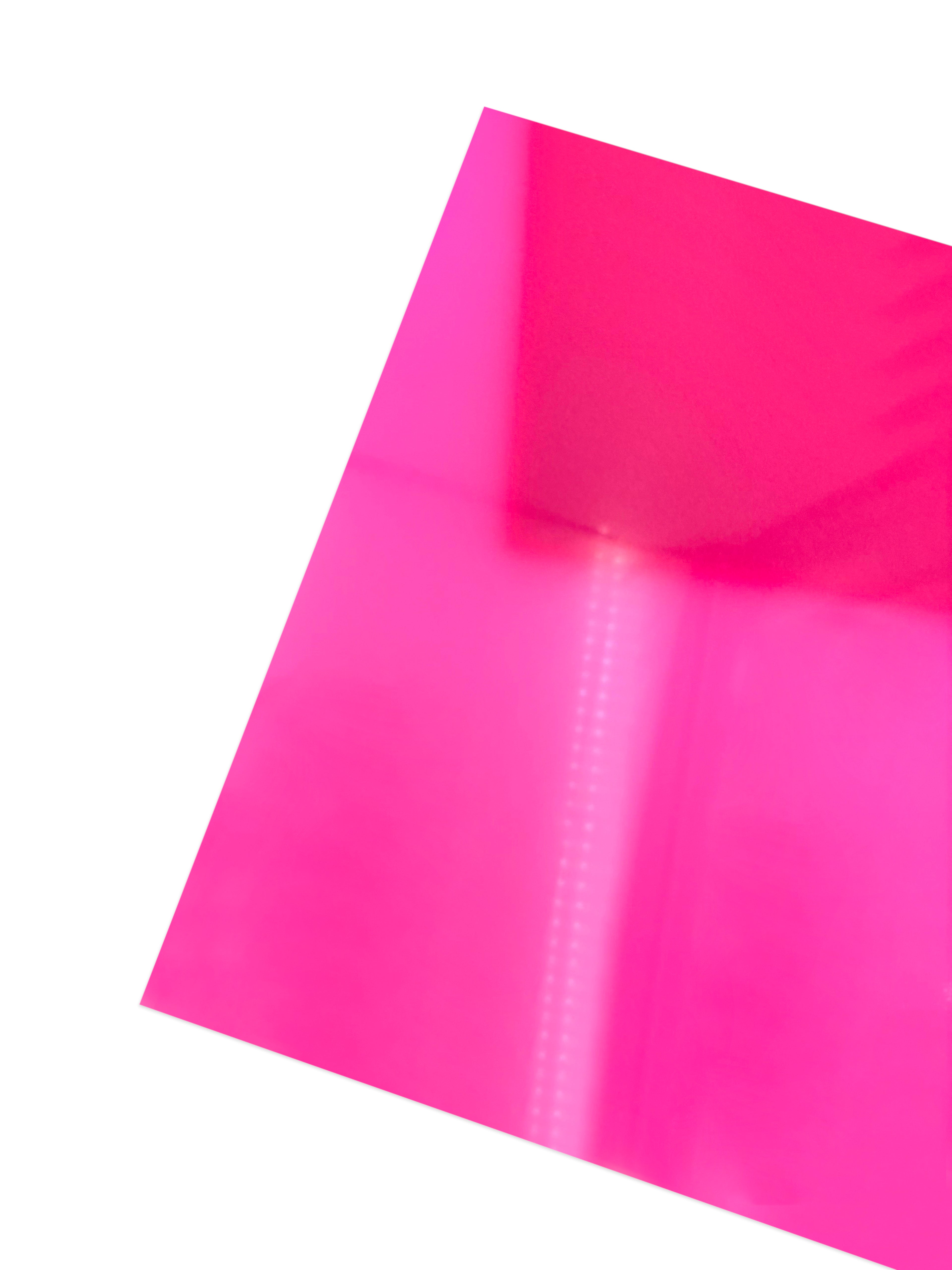 1/8" Glow in the Dark Acrylic - Bloom (pink glow)