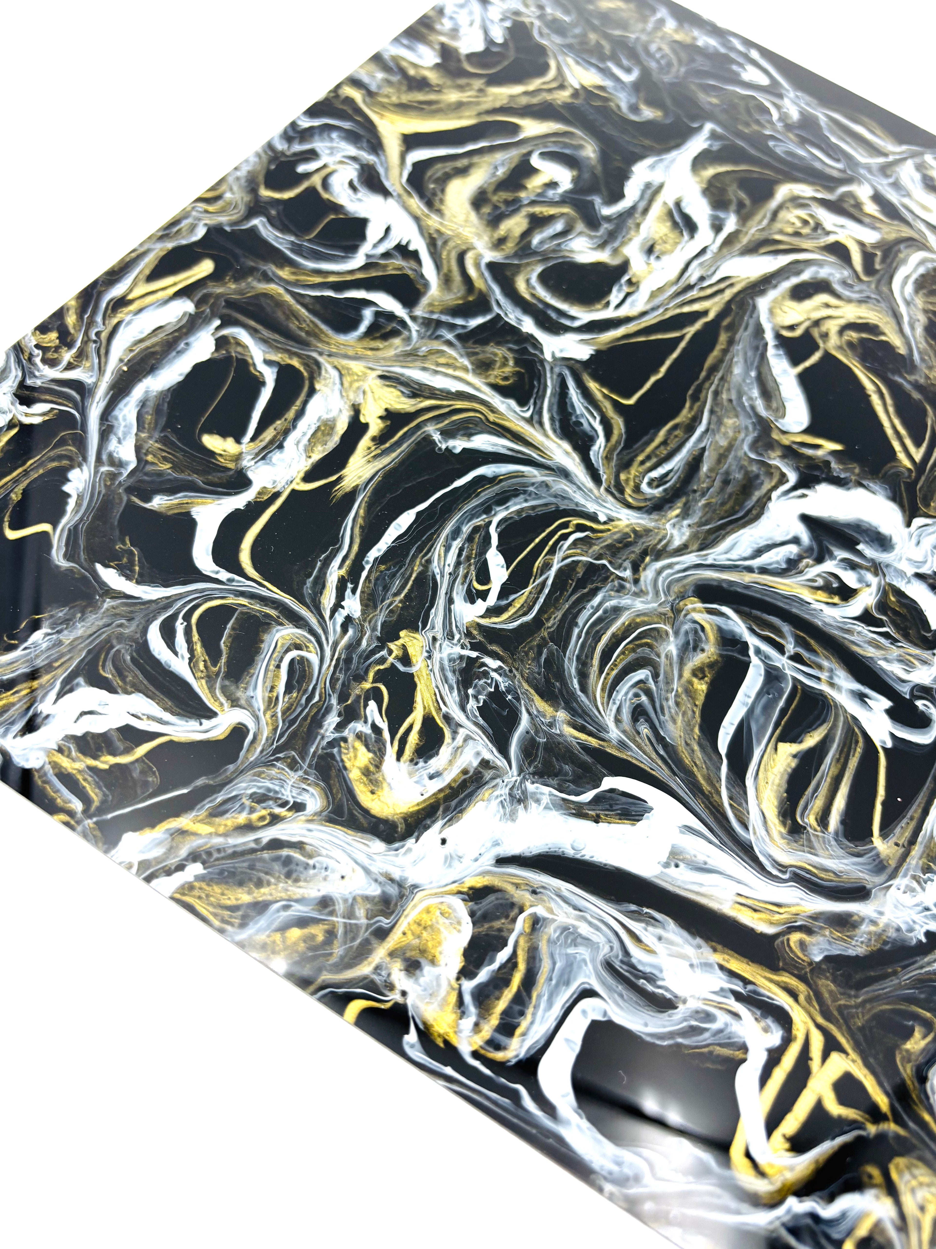 1/8" Pattern Acrylic - Black Jasper