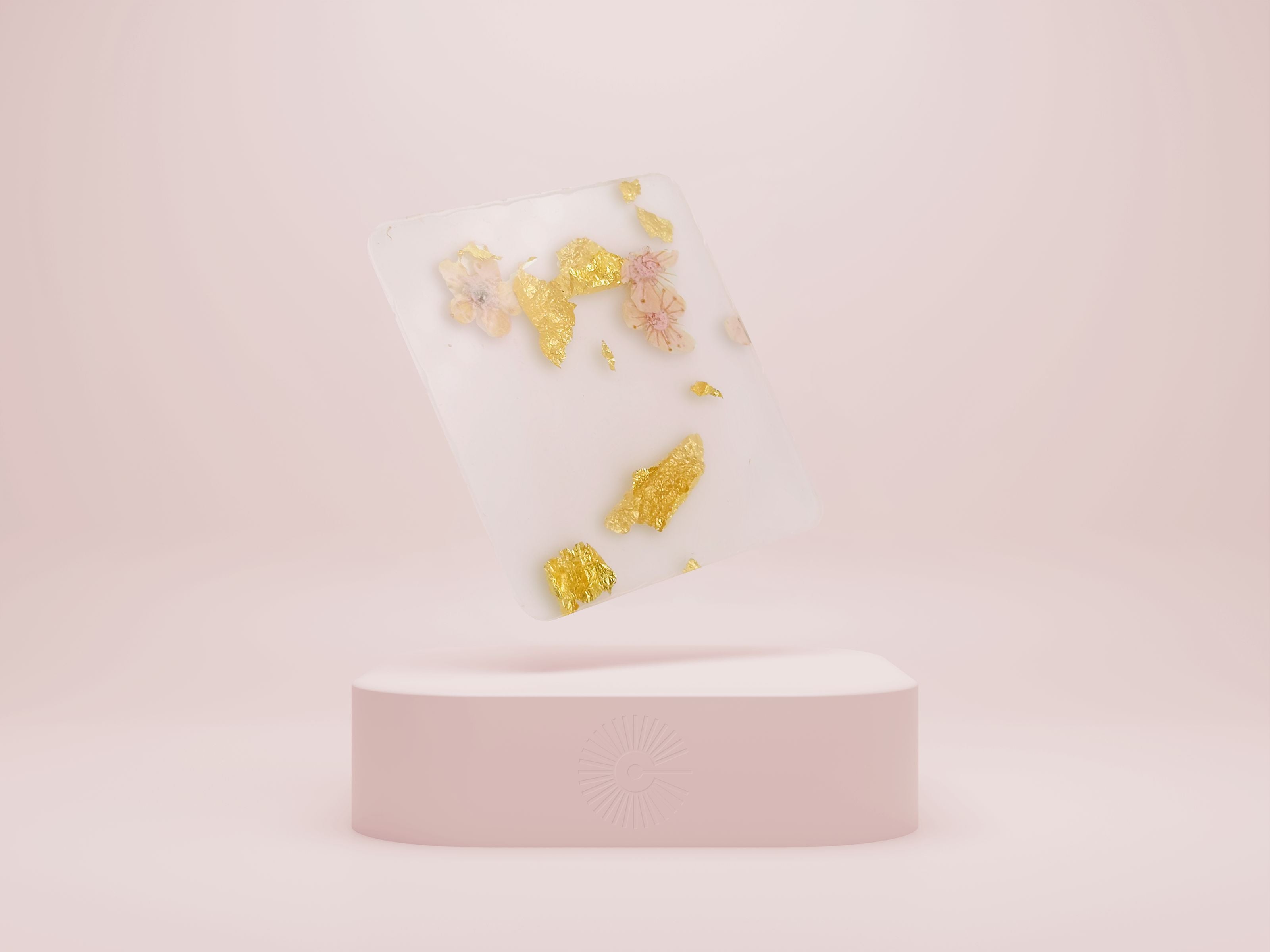 1/8" Pattern Acrylic Sheet - Baby Pink Floral & Flakes