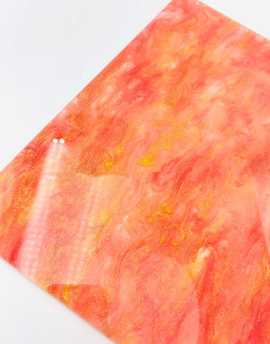 1/8" Pearl Acrylic - Golden Raspberry