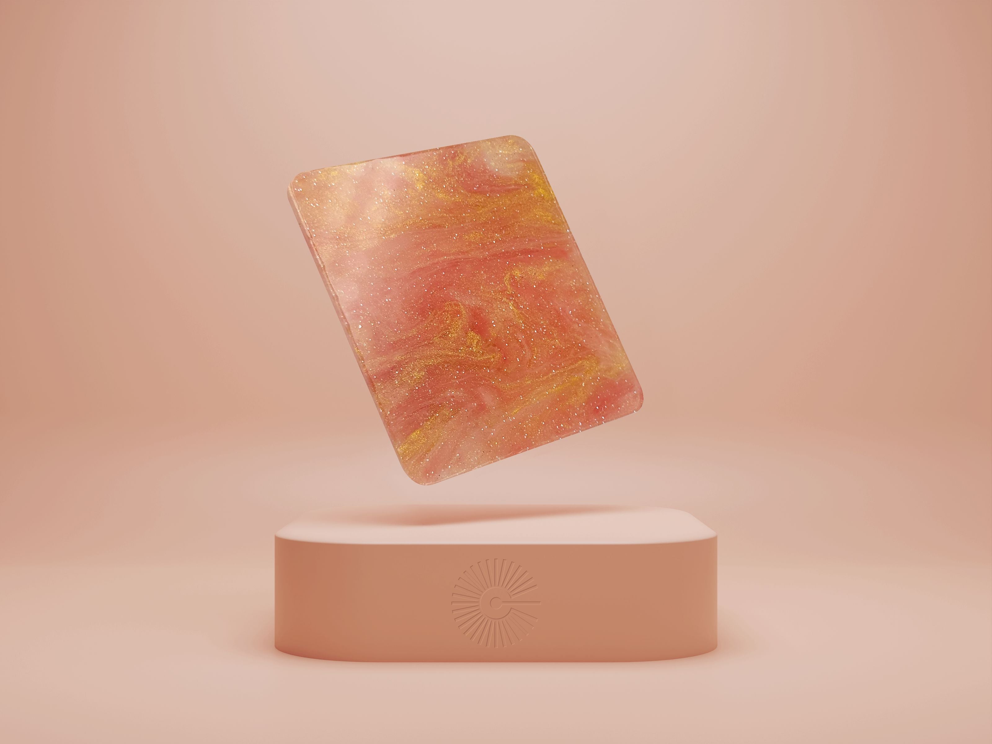 1/8" Pearl Acrylic - Golden Raspberry