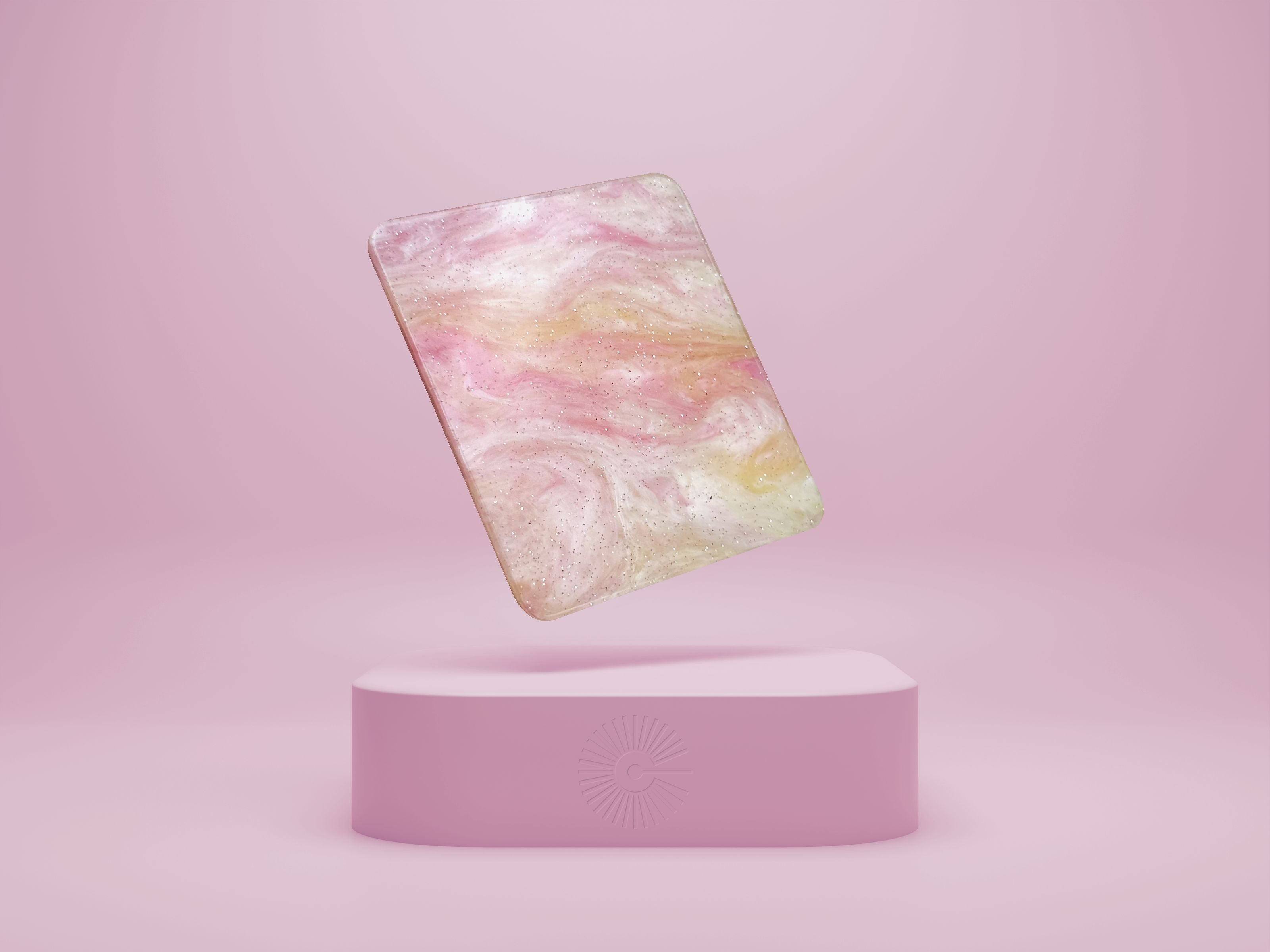 1/8" Pearl Acrylic - Strawberry Lemonade