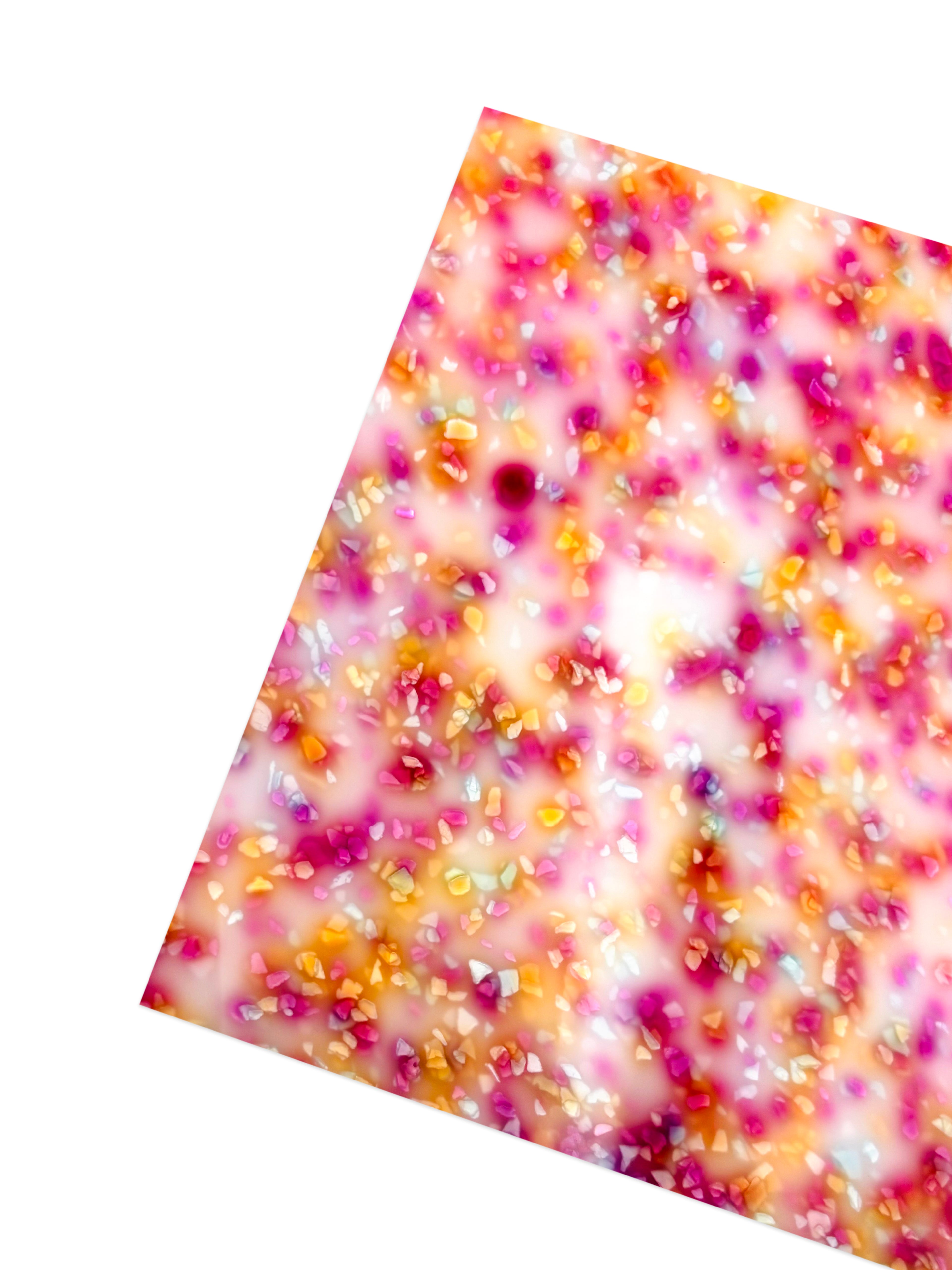 1/8" Terrazzo Acrylic - Peach Garnet
