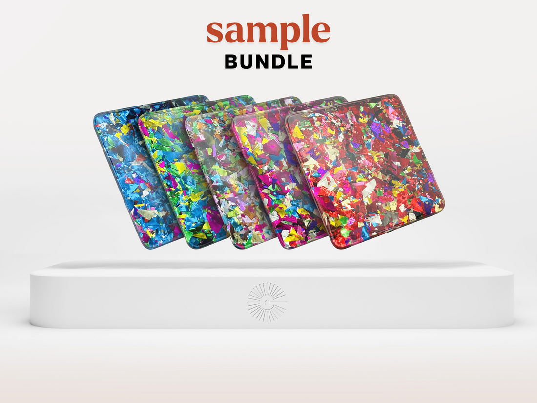 2"x2" Sample Bundle - (x4) Kaleidoscope Acrylics