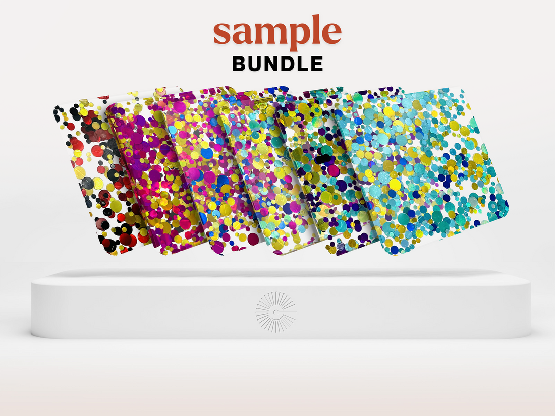 2"x2" Sample Bundle - (x6) Confetti Acrylics