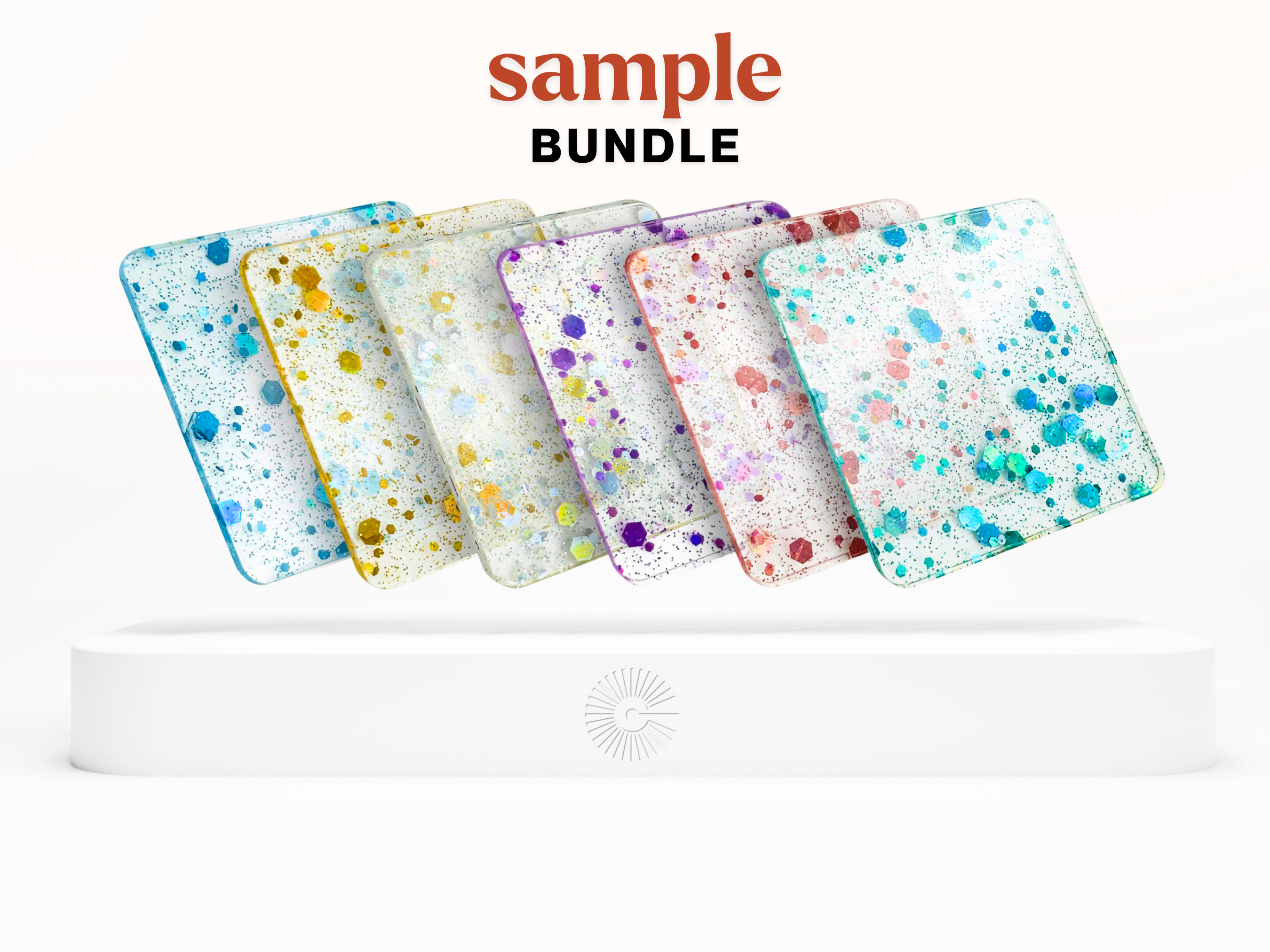 2"x2" Sample Bundle - (x6) Gemstones Acrylics