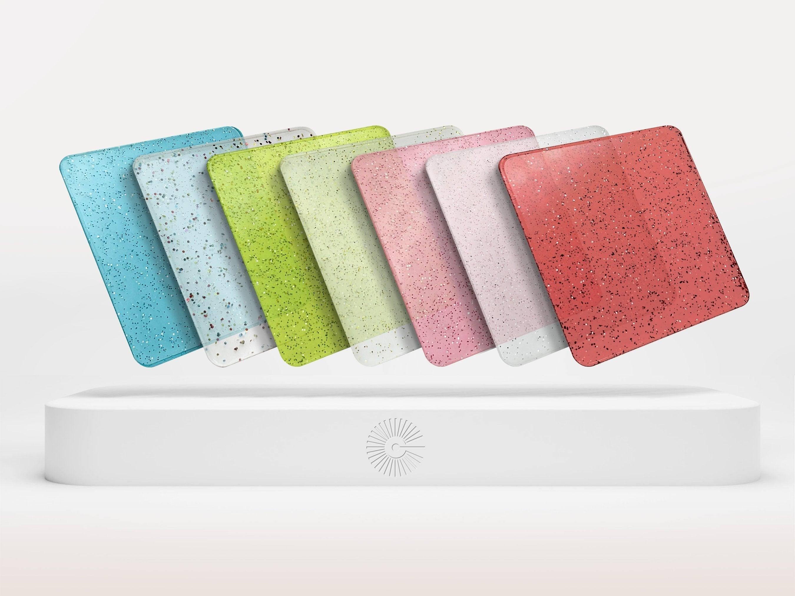 Clear Glitter Acrylic Sheets - COHn Acrylics