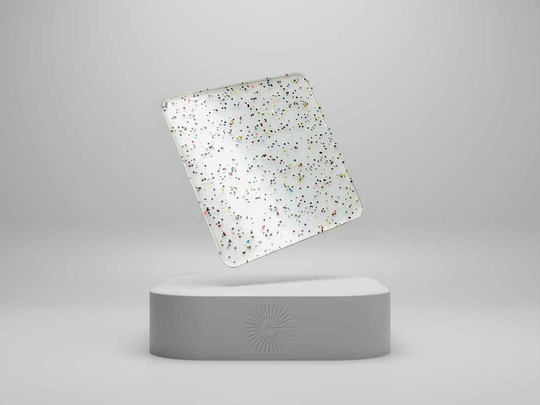 1/8” ClearGlitter Acrylic - Multicolour