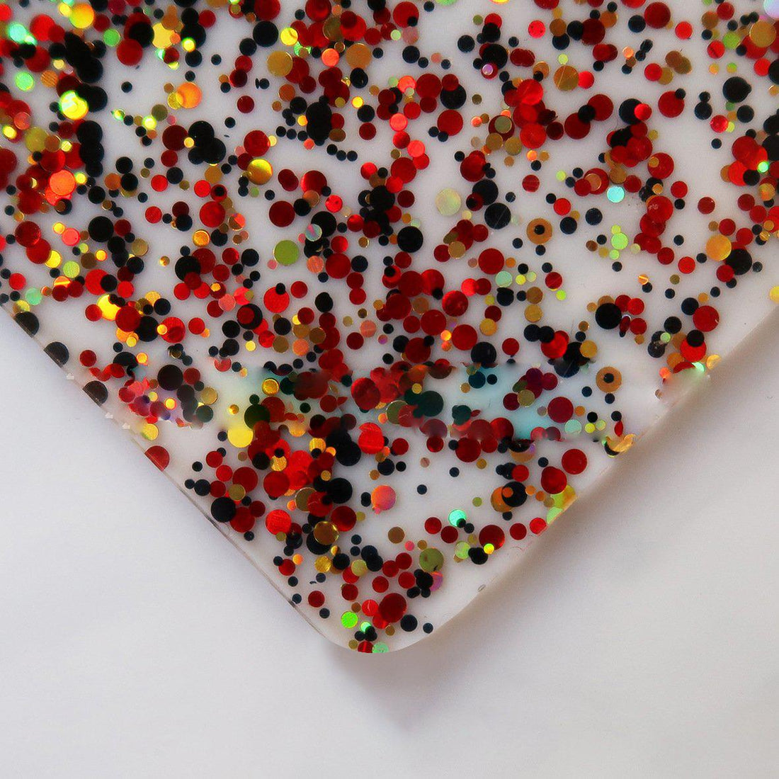 1/8” Lava  - Confetti  cast acrylic sheets