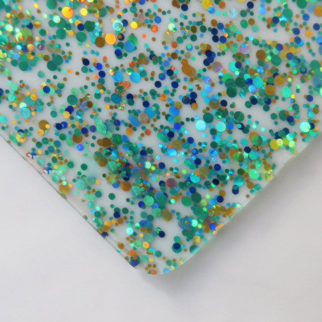1/8” Ocean  - Confetti  cast acrylic sheets