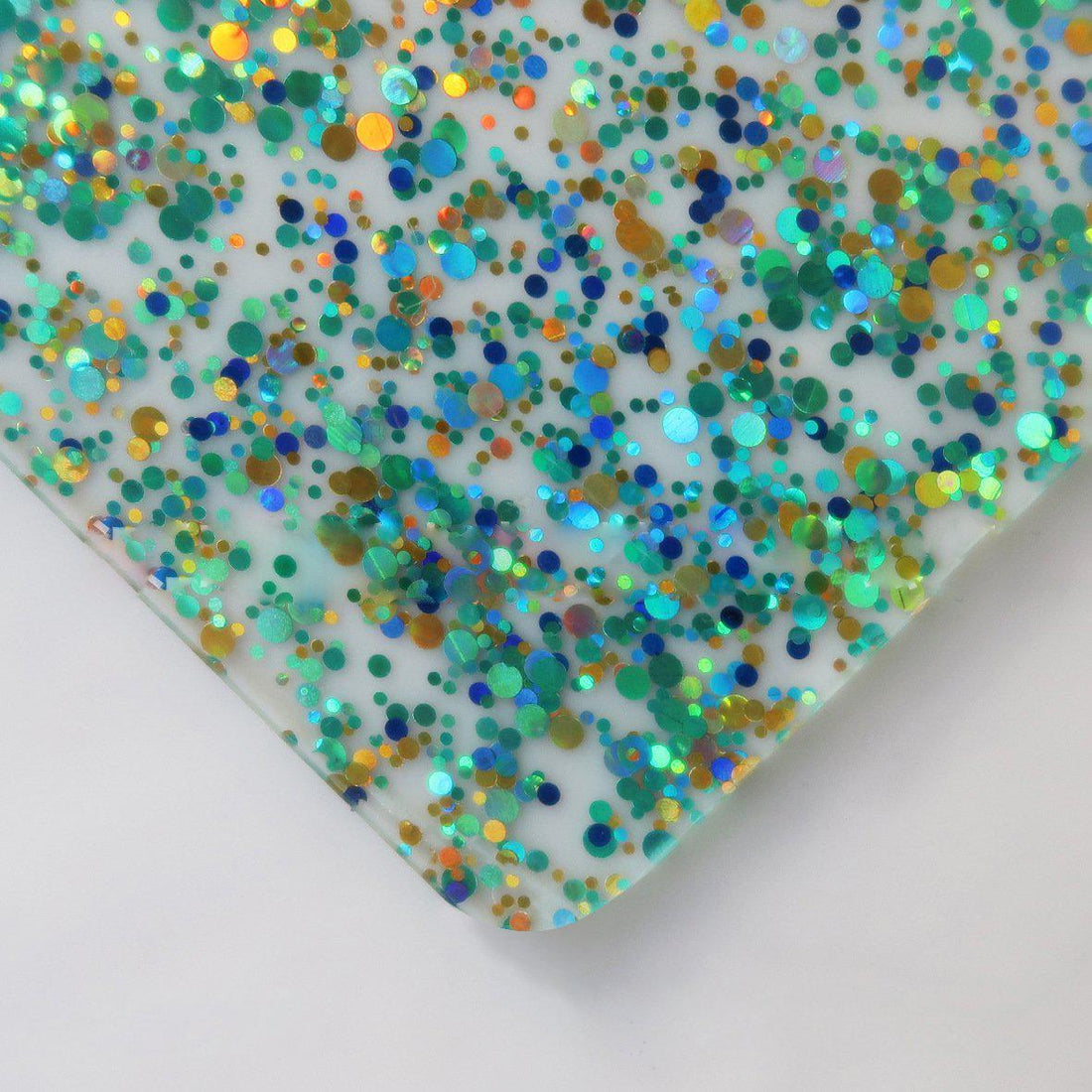 1/8” Ocean  - Confetti  cast acrylic sheets