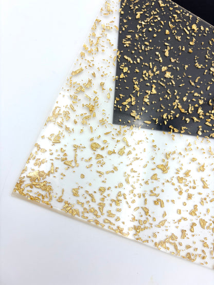 1/8" Flakes Acrylic - Gold