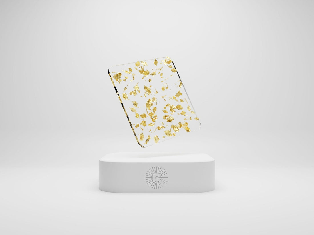 1/8" Flakes Acrylic - Gold - COHn Acrylics