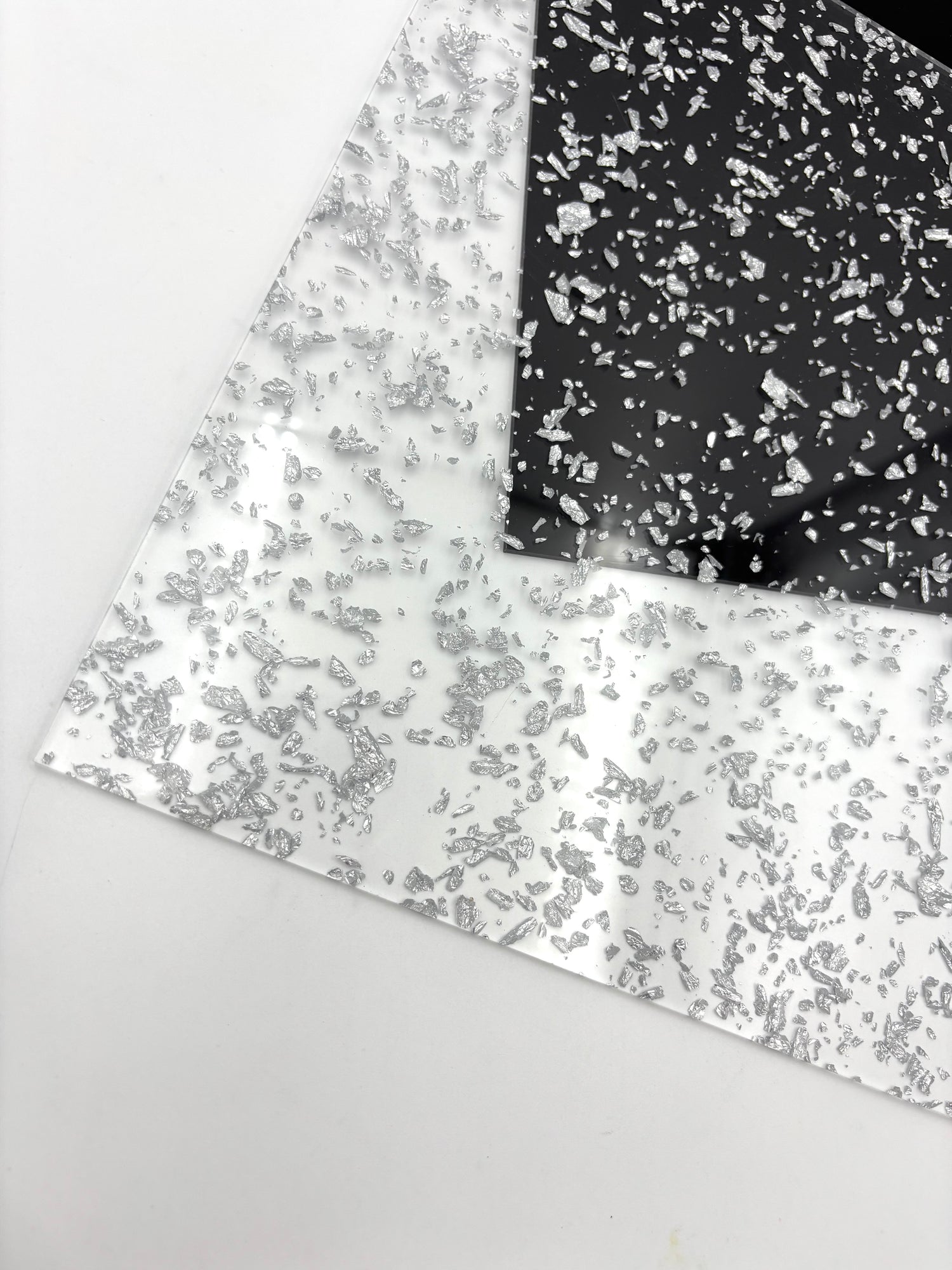 1/8" Flakes Acrylic - Silver