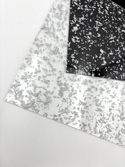 1/8" Flakes Acrylic - Silver