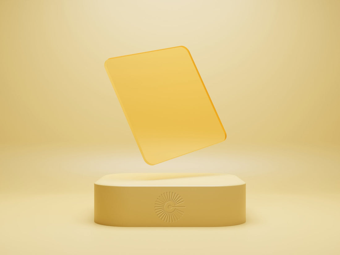 1/8" Frosted Acrylic - Yellow - COHn Acrylics