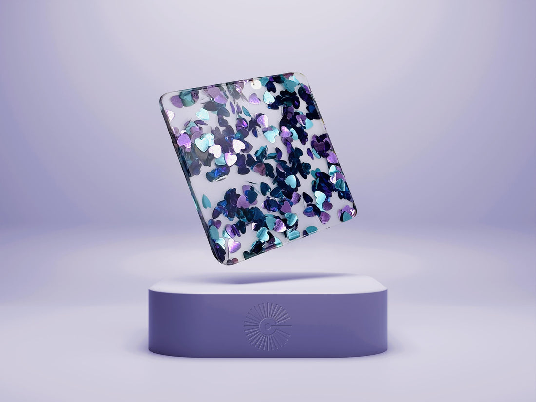 1/8&quot; Funky Glitter Acrylic - Night Crush
