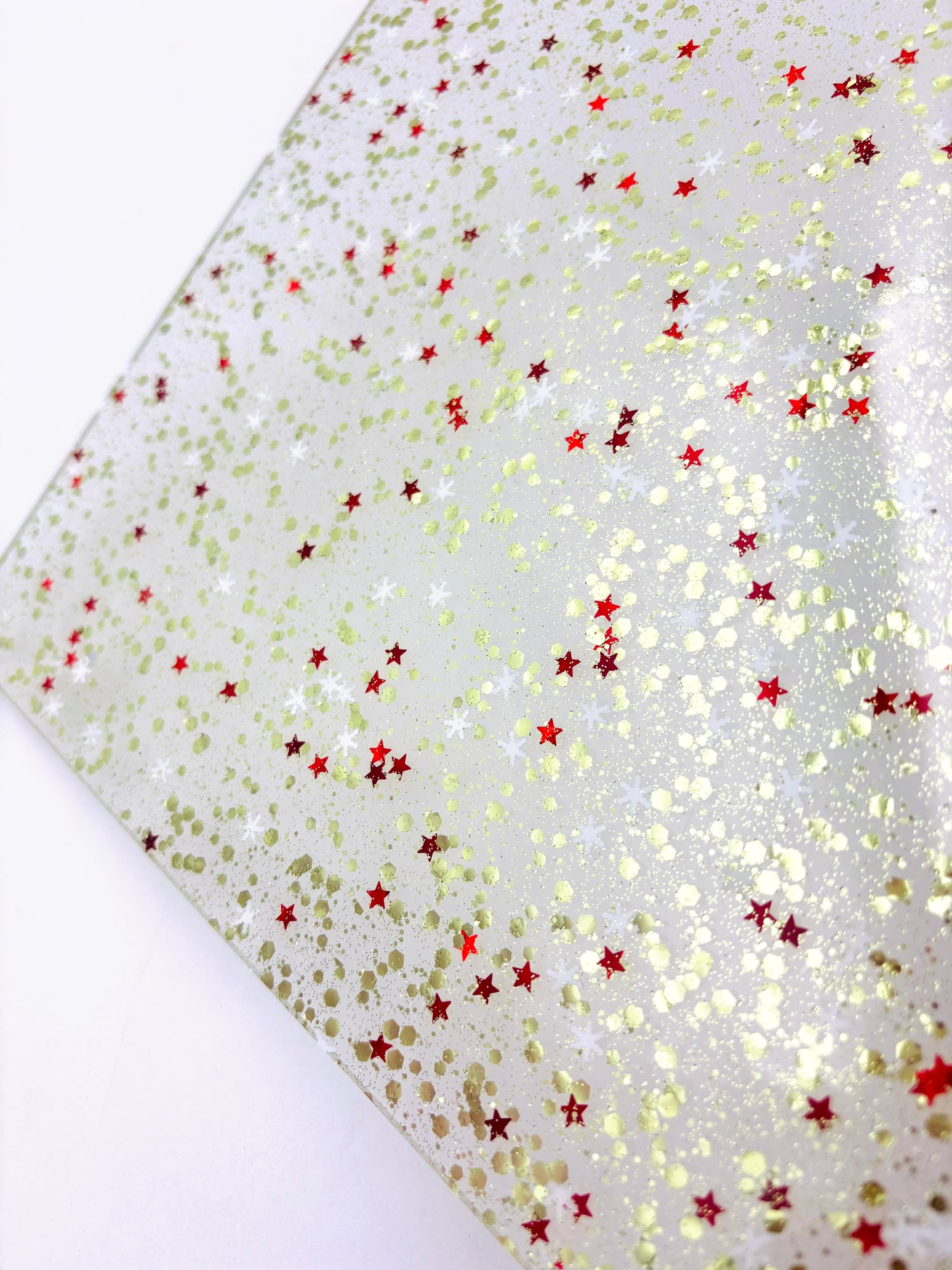1/8" Funky Glitter Acrylic - Sleigh Bells