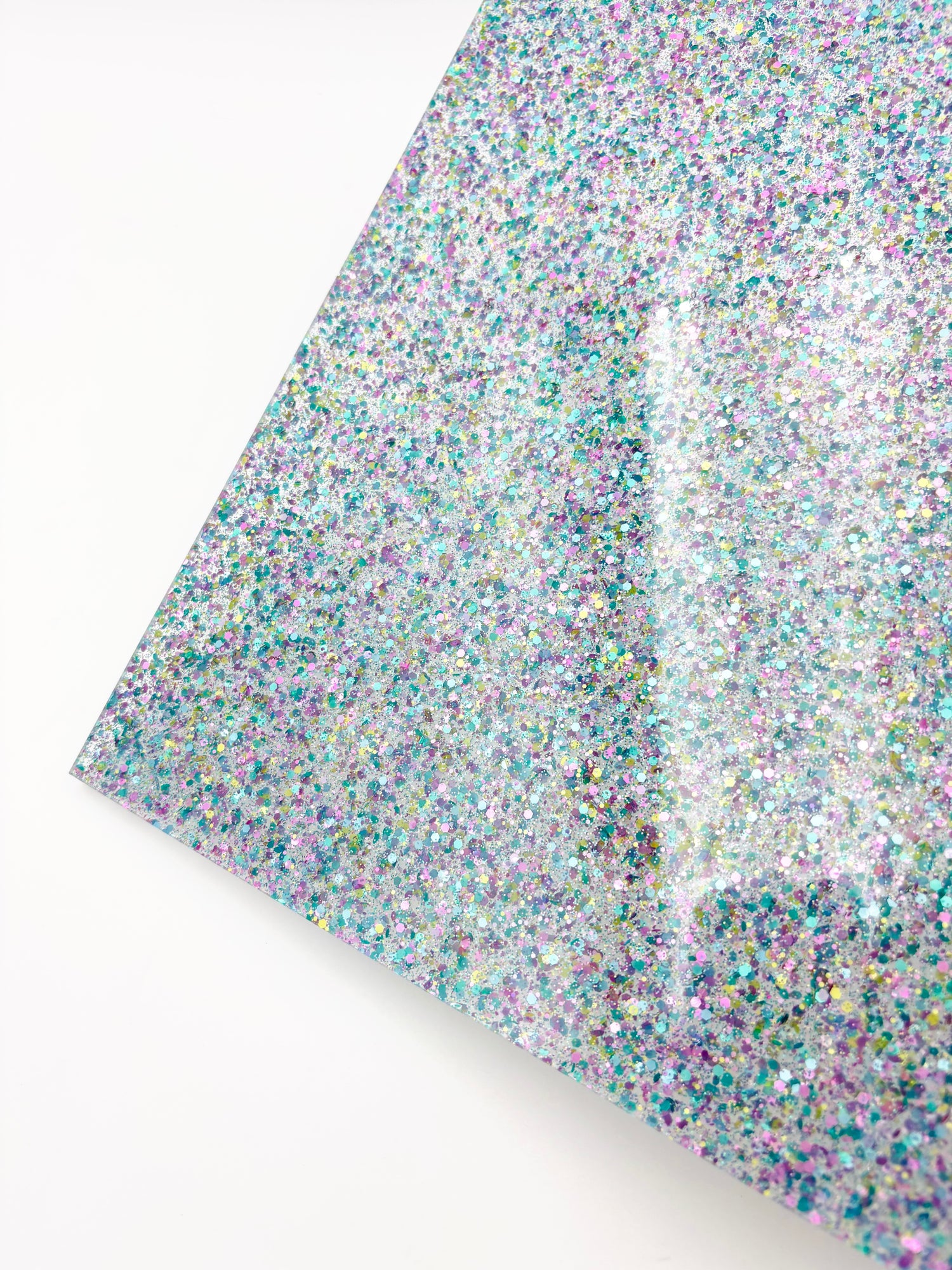 1/8" Funky Glitter Acrylic - Snowdust