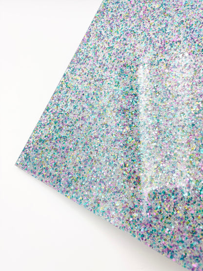 1/8" Funky Glitter Acrylic - Snowdust