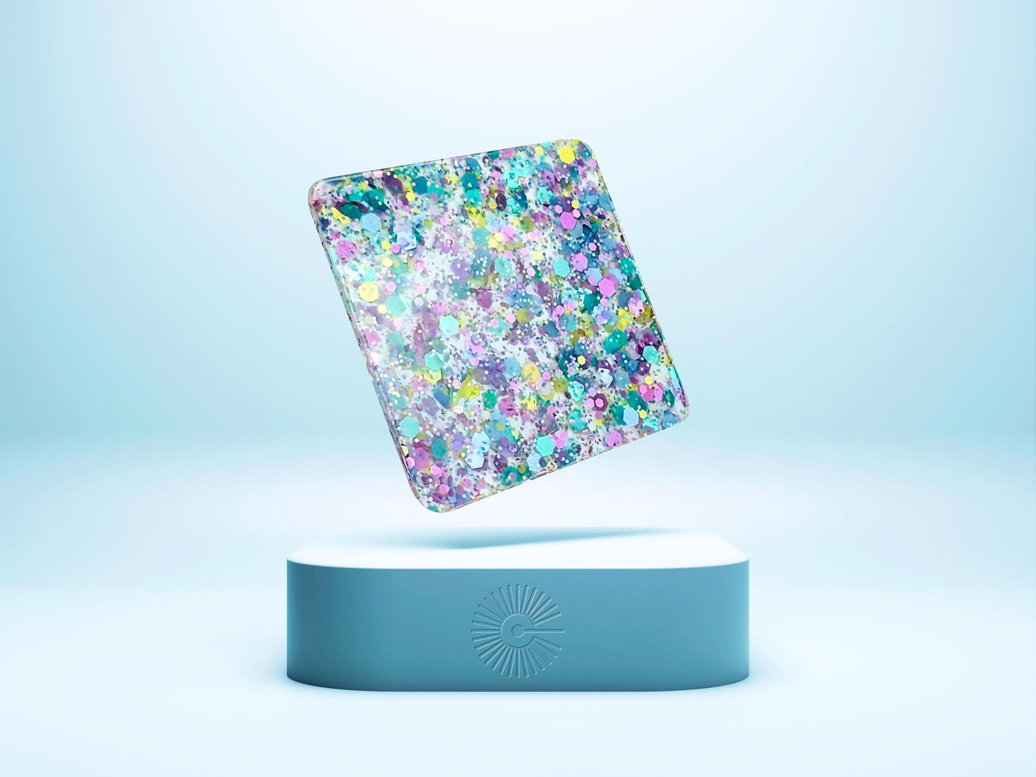 1/8&quot; Funky Glitter Acrylic - Snowdust