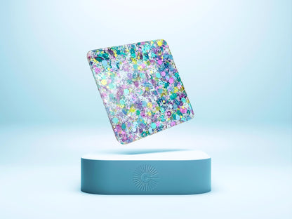 1/8&quot; Funky Glitter Acrylic - Snowdust