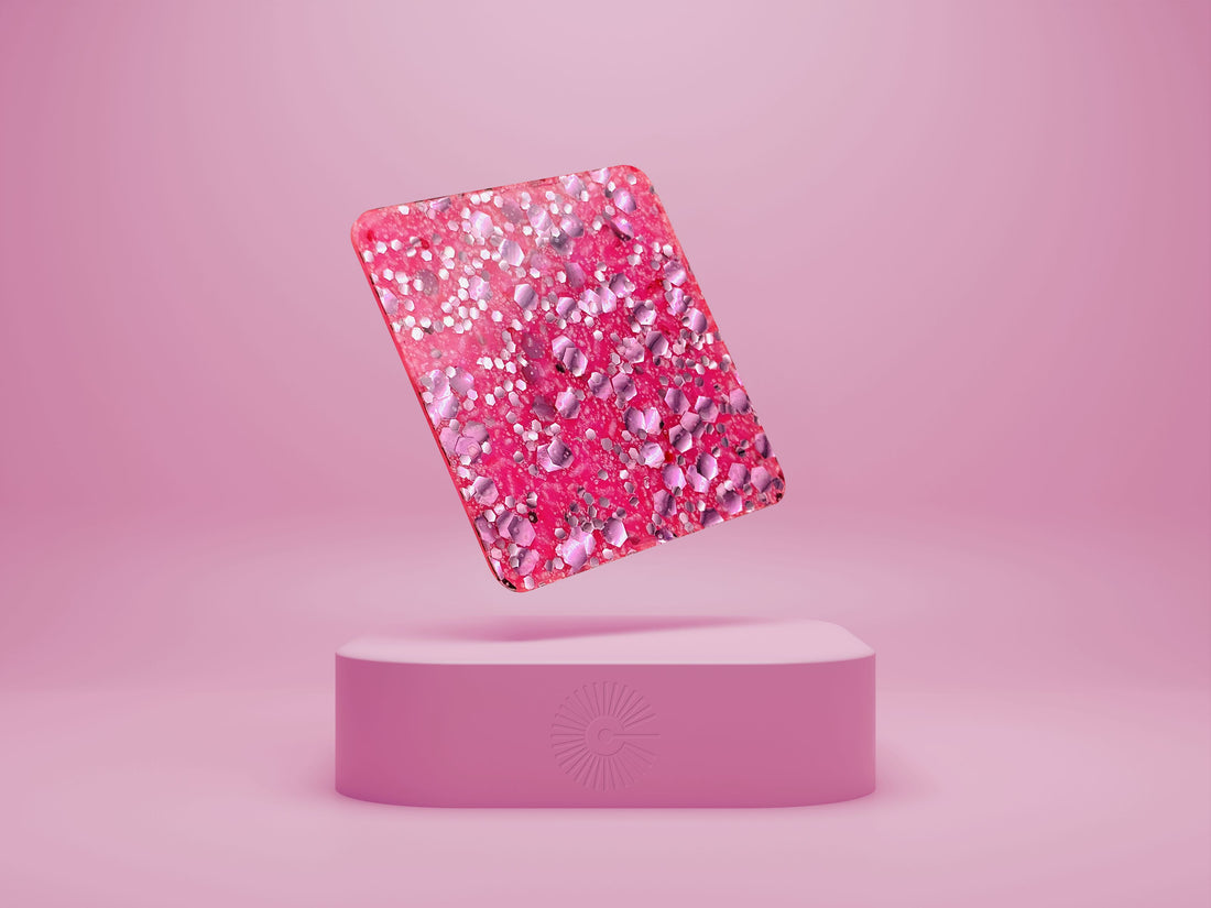 1/8" Funky Glitter Acrylic - Strawberry Season