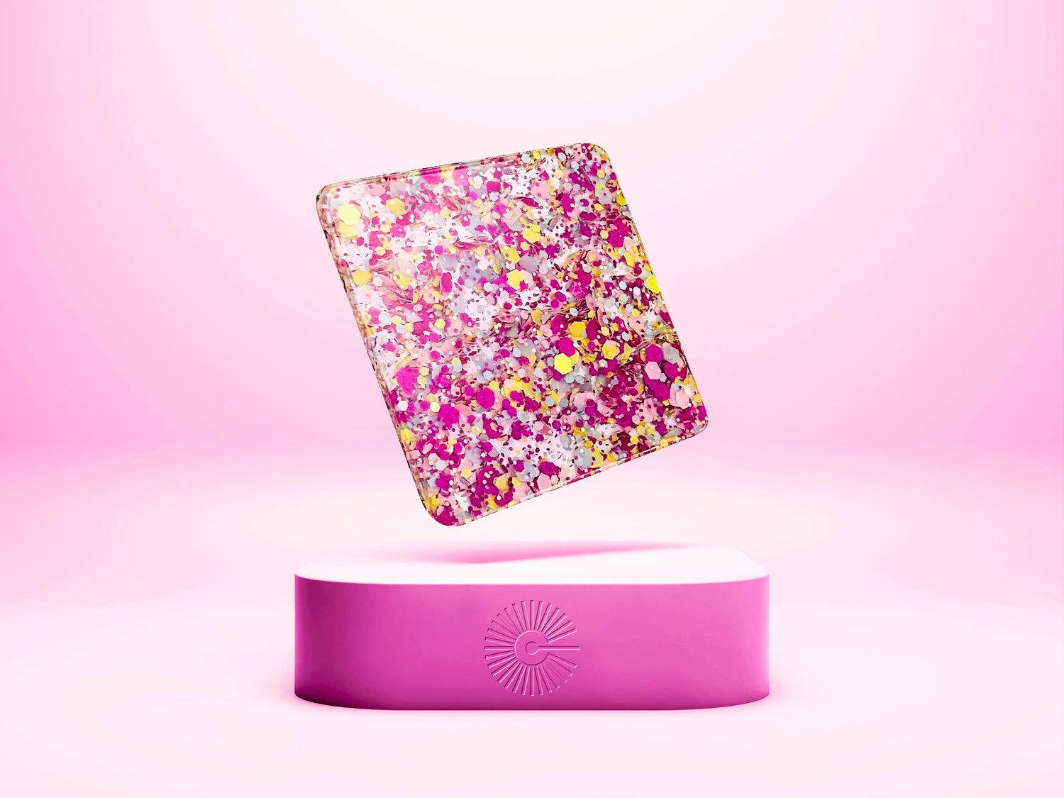 1/8&quot; Funky Glitter Acrylic - Summer Carnival