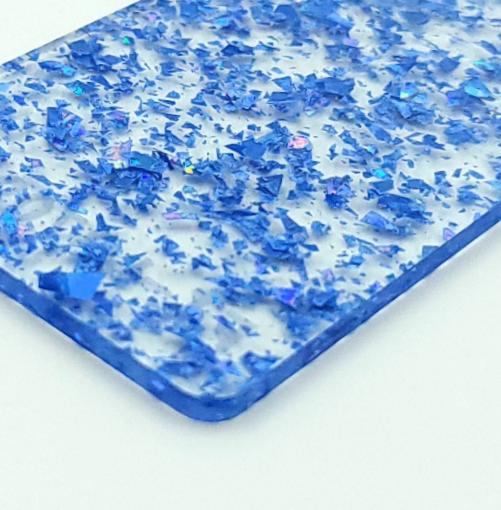 1/8” Glimmer Acrylic - Aqua - COHn Acrylics