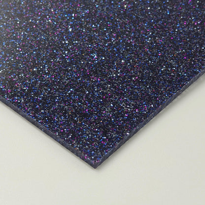 1/8” Chaos Purple - Glitter  cast acrylic sheets