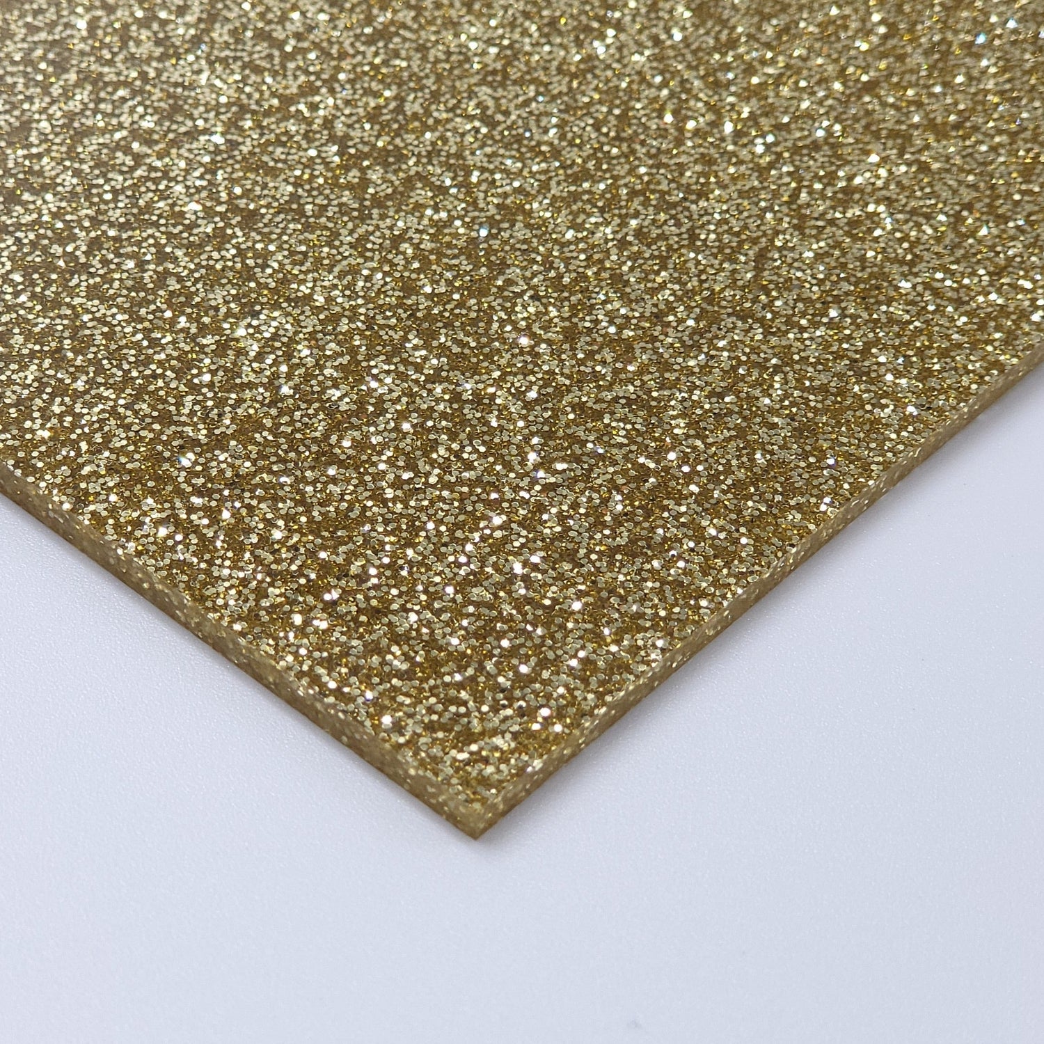 1/8” Gold - Glitter  cast acrylic sheets