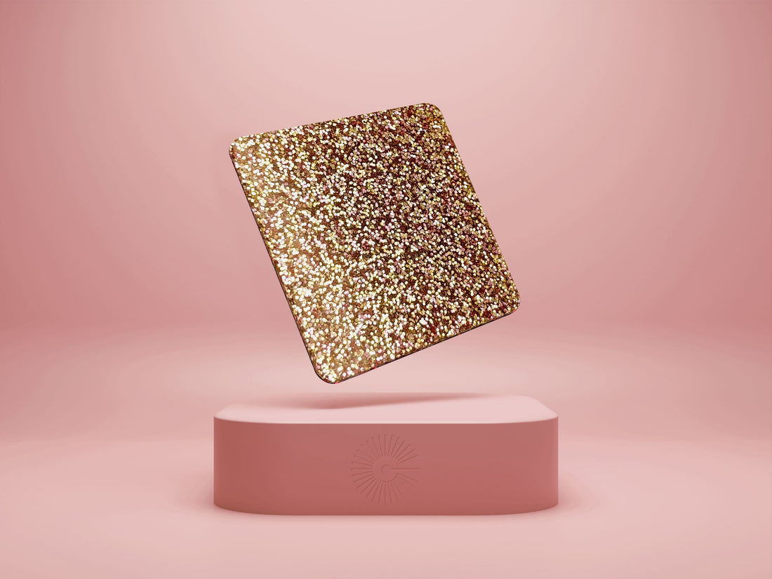 1/8" Glitter Acrylic - Rose Gold