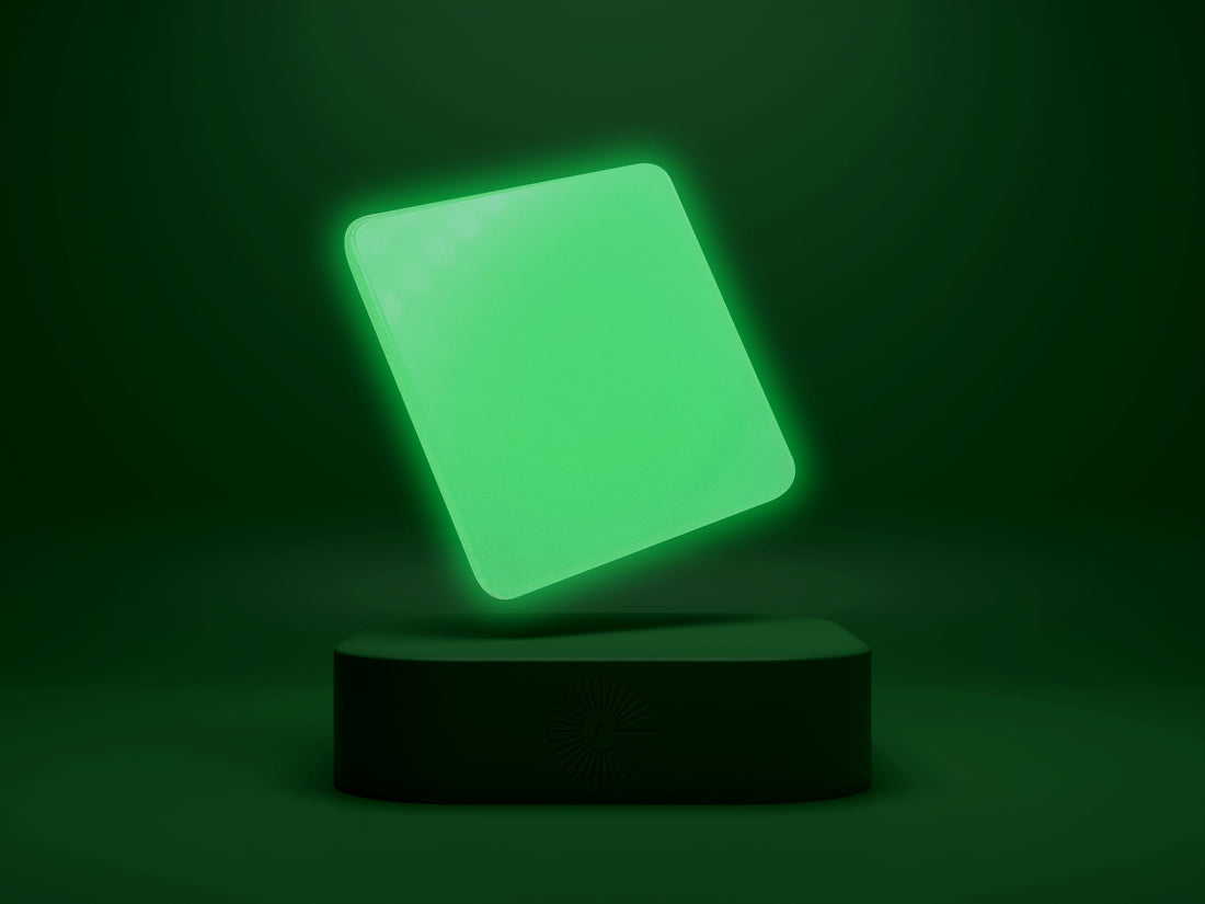 1/8&quot; Glow in the Dark Acrylic - Mystic (green glow)