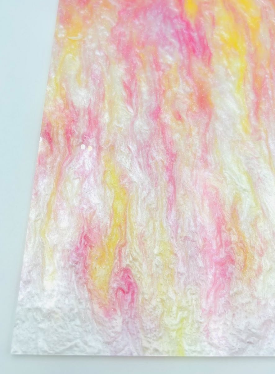1/8&quot; Pearl Acrylic - Strawberry Lemonade