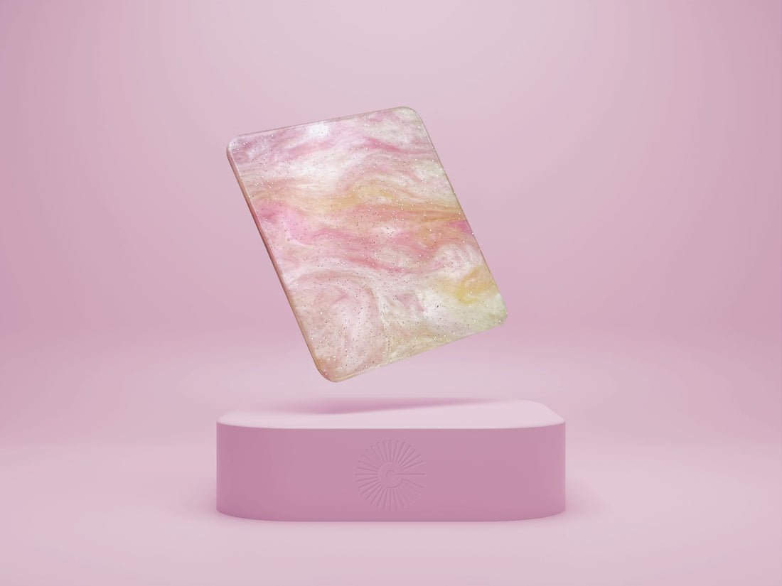 1/8&quot; Pearl Acrylic - Strawberry Lemonade