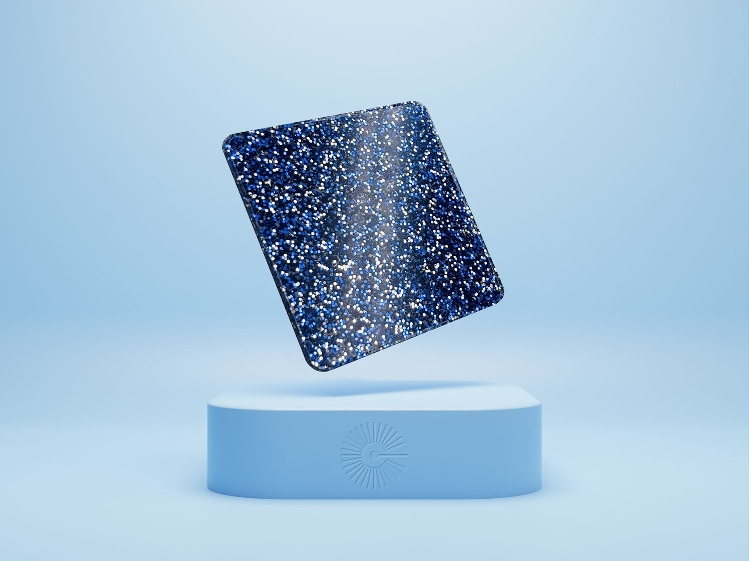 1/8&quot; Royal Blue Glitter Acrylic Sheets