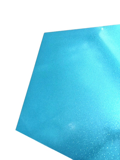 1/8" Two Tone Acrylic - Light Blue Glitter/White
