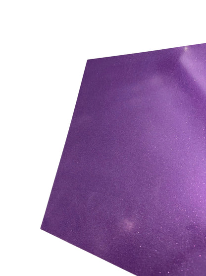 1/8" Two Tone Acrylic - Purple Glitter/White