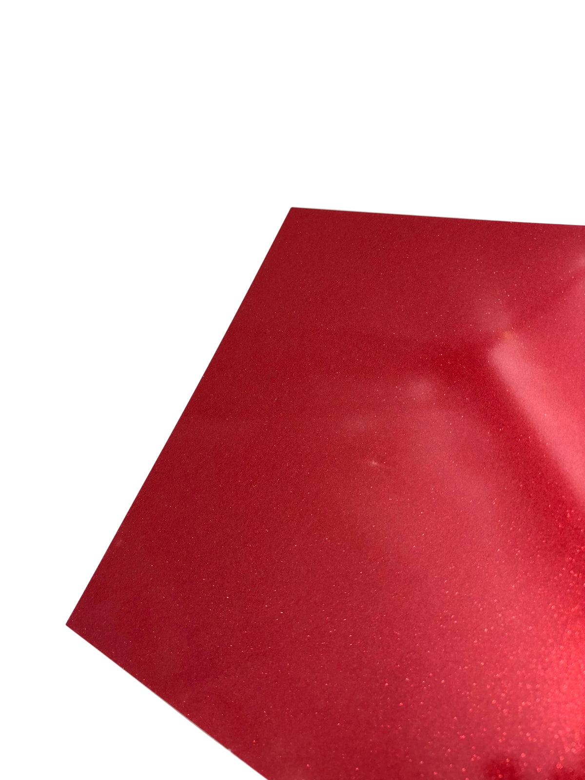 1/8" Two Tone Acrylic - Red Glitter/White